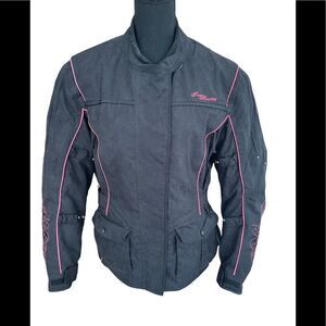 Tourmaster Motive Women's Motorcycle Jacket
Pink/black, size Large 12-14